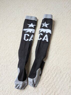 LN PRO Compression S/M Marathon Knee High Compression Socks California Black RUN